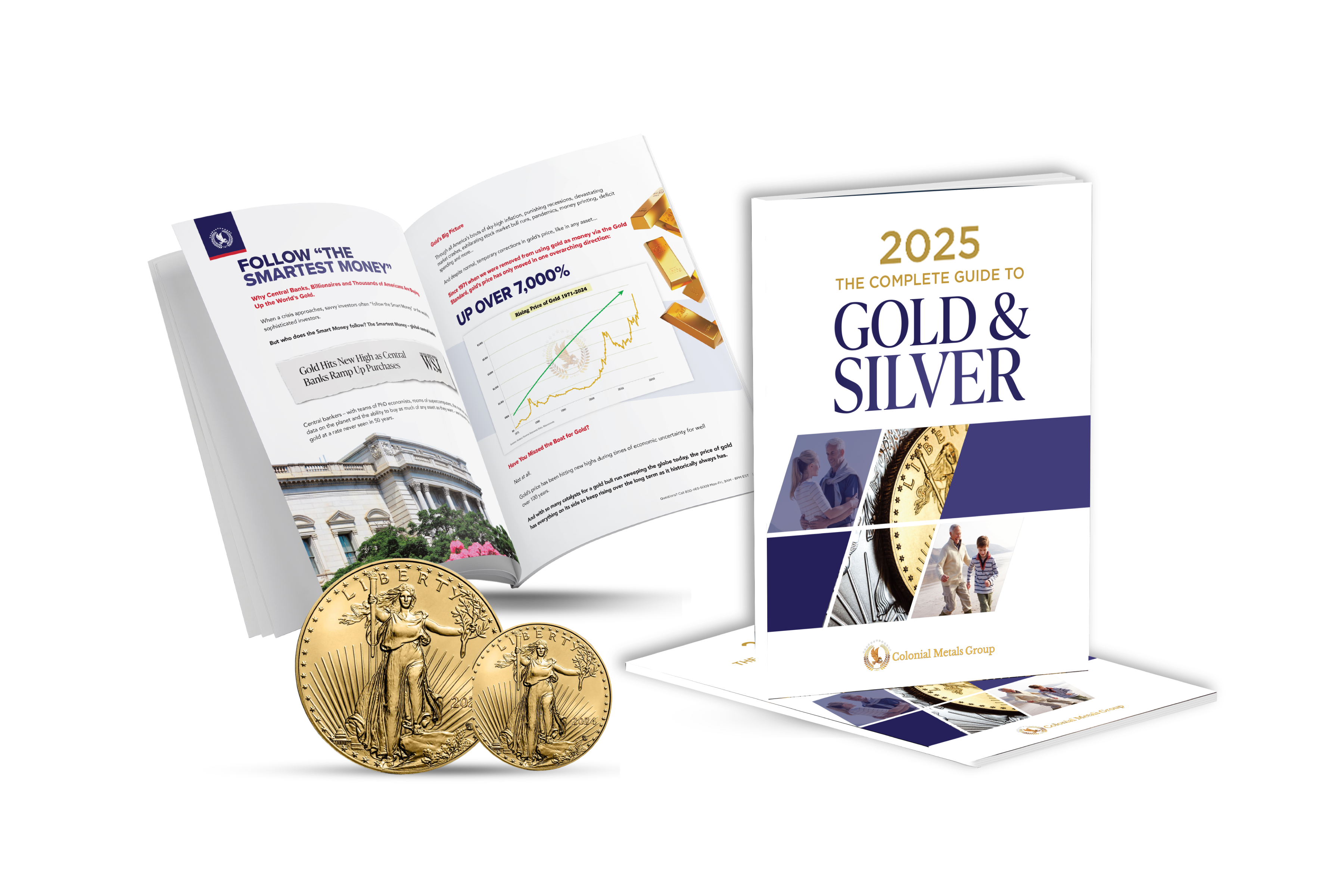 Collage image gold and silver guide