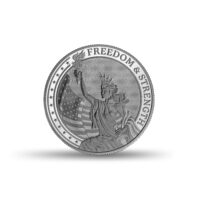 Silver Lady Liberty – Freedom and Strength 1.5 ounce fine silver bullion coin reverse 2025
